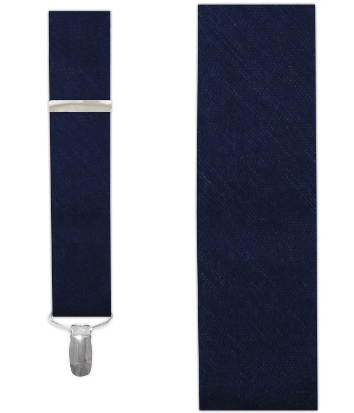 Sand Wash Solid Navy Suspender