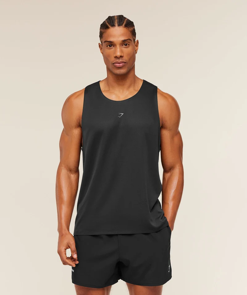 Gymshark Hybrid Engineered Jacquard Tank - Black