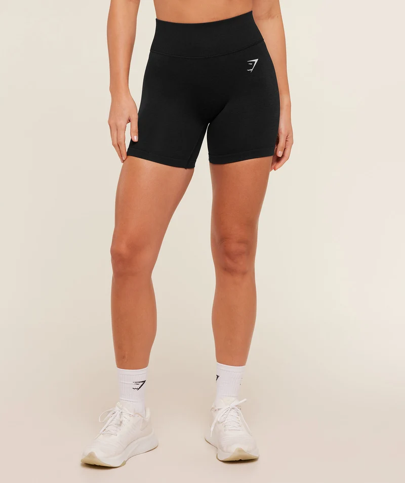 Gymshark Relay Seamless High-Rise Shorts - Black
