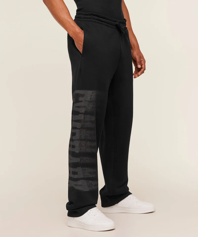 Gymshark Fade Graphic Straight Leg Pant - Black