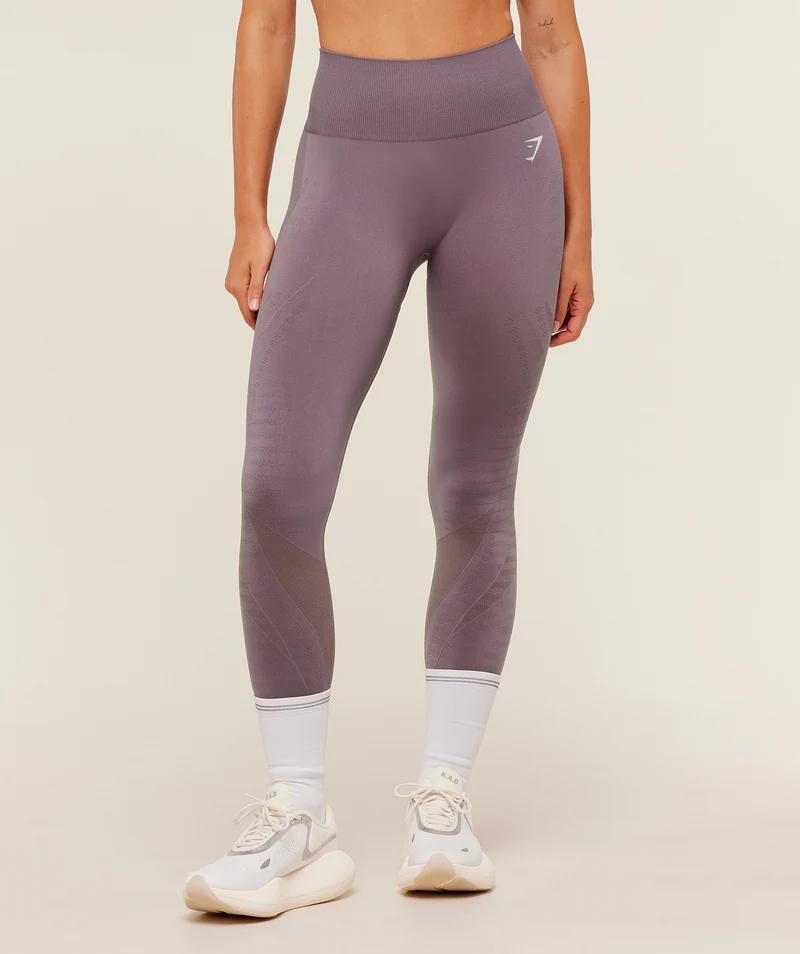 Gymshark Running Seamless Legging - Dusk Purple/Walnut Mauve