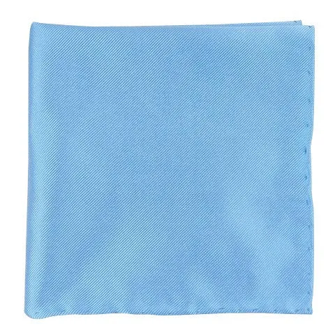 Solid Twill Sky Pocket Square