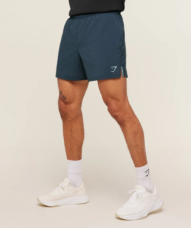 Gymshark Arrival Contrast Shorts - Stealth Blue/Flow Blue