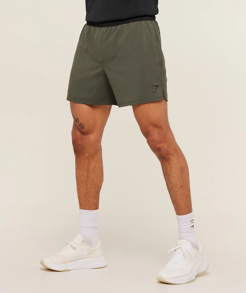 Gymshark Arrival Contrast Shorts - Strength Green/Black