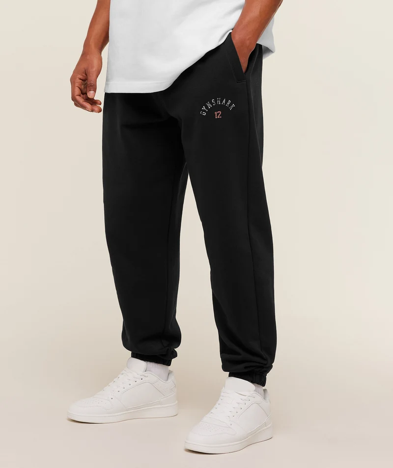 Gymshark 12 Graphic Joggers - Black