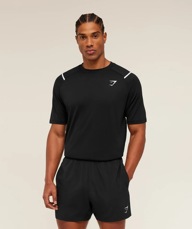 Gymshark Arrival Contrast T-Shirt - Black