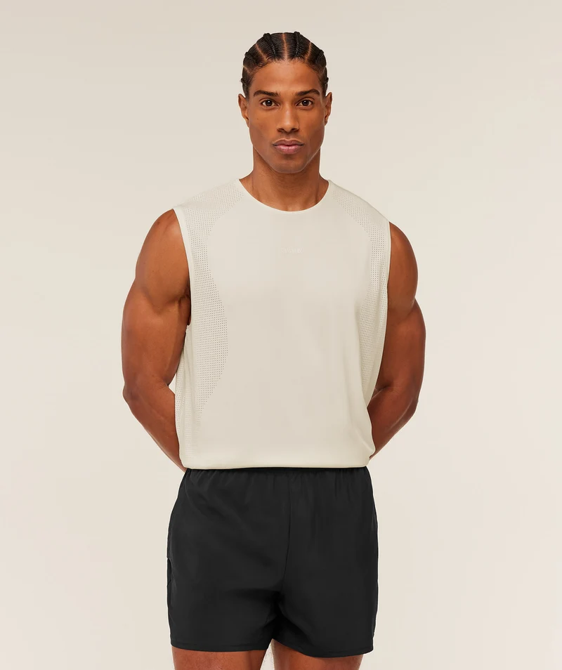 Gymshark Distance Seamless Tank - Soft White