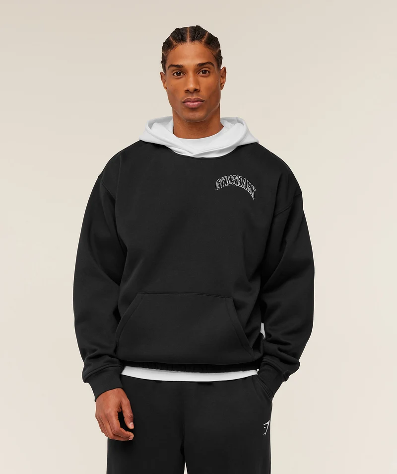 Gymshark Collegiate Tech Hoodie - Black