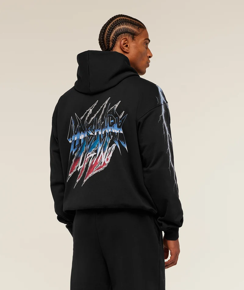 Gymshark Eagle Band Style Graphic Hoodie - Black