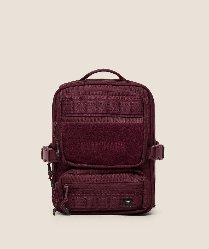 Gymshark Mini Tactical Backpack - Impact Burgundy