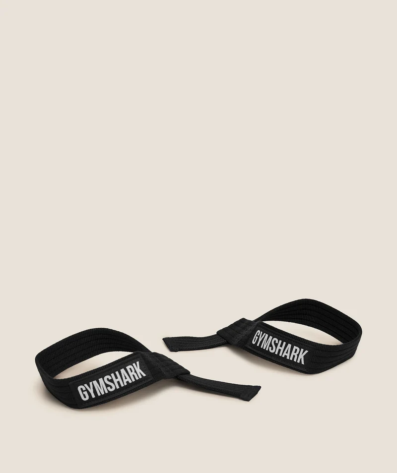 Gymshark Cotton Lifting Straps - Black