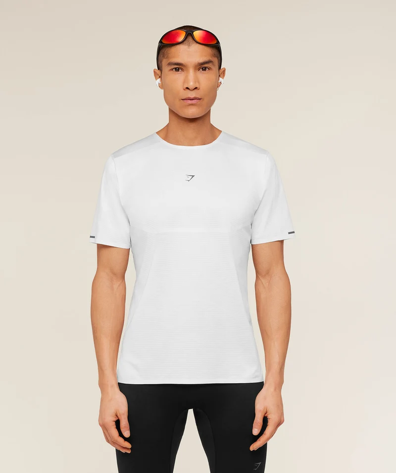 Gymshark Running Elite T-Shirt - White