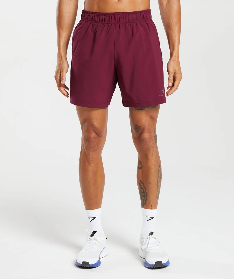Gymshark Sport 7" Shorts - Plum Pink/Black