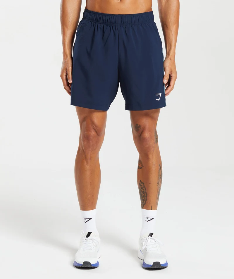 Gymshark Sport 7" Shorts - Navy/Denim Teal
