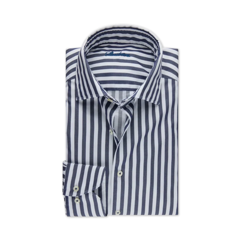 Slimline C72 RC Cuff Casual - Navy stripe