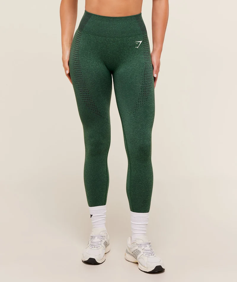 Gymshark Vital Sculpt Seamless Legging - Lift Green/Marl