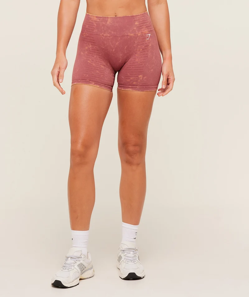 Gymshark Steel Seamless Shorts - Reset Pink/Wash