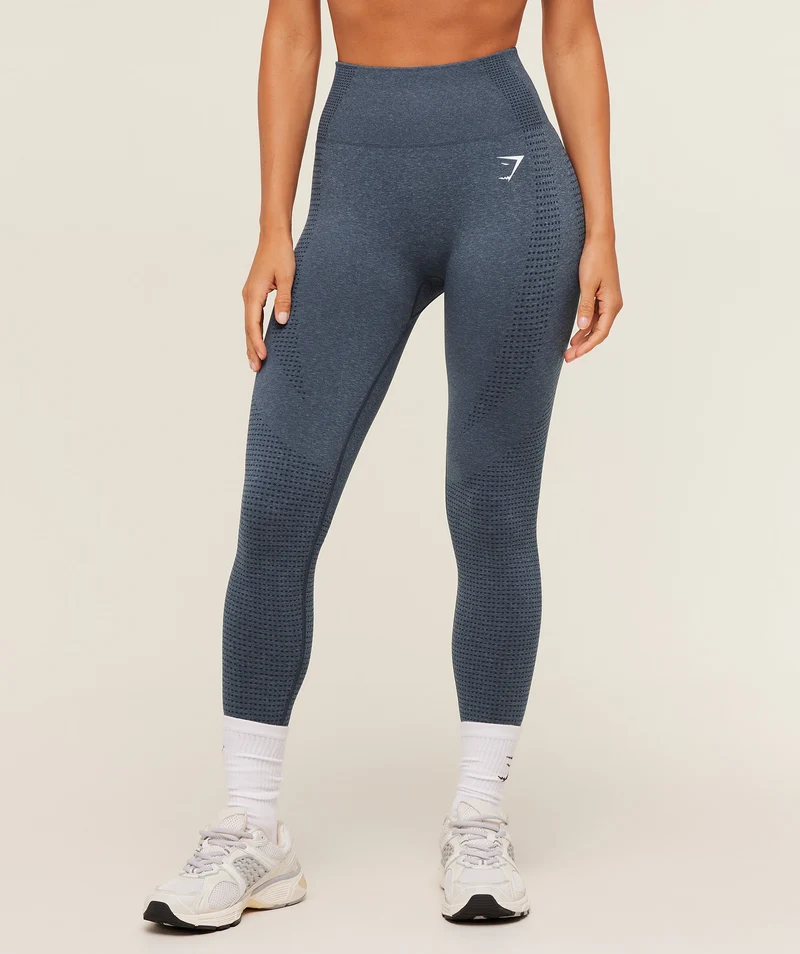 Gymshark Vital Regular Leggings - Stealth Blue/Marl