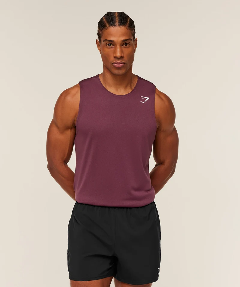Gymshark Arrival Tank - Impact Burgundy