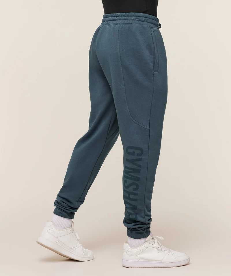 Gymshark Power Wordmark Jogger - Stealth Blue