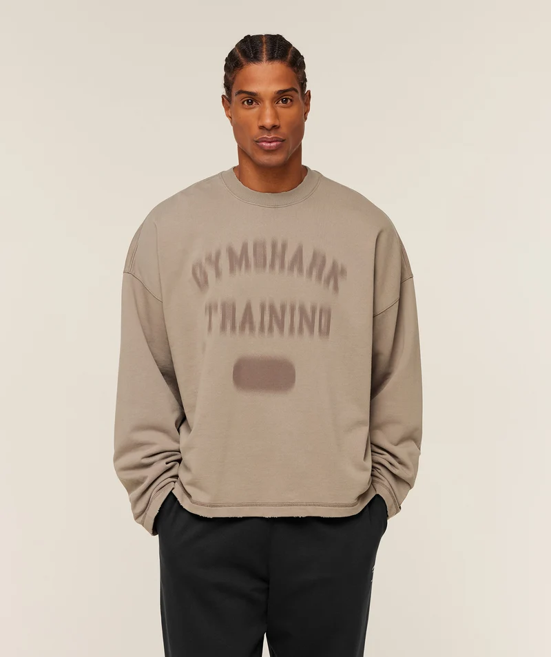 Gymshark Re-Rack Crew Neck Pullover - Lifestyle Brown