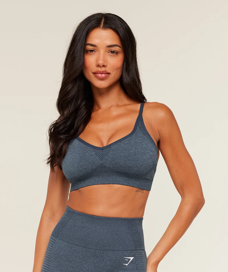 Gymshark Vital Sports Bra - Stealth Blue/Marl