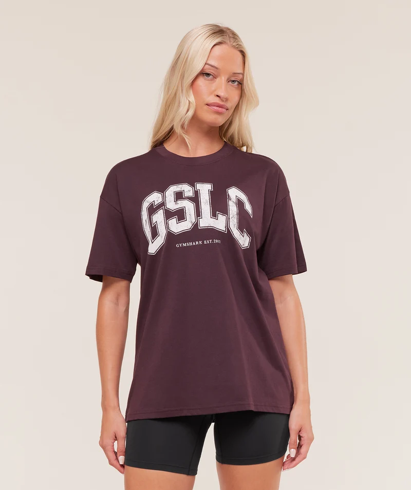 Gymshark GSLC Lifting Club Short Sleeve T-Shirt - Cherry Purple
