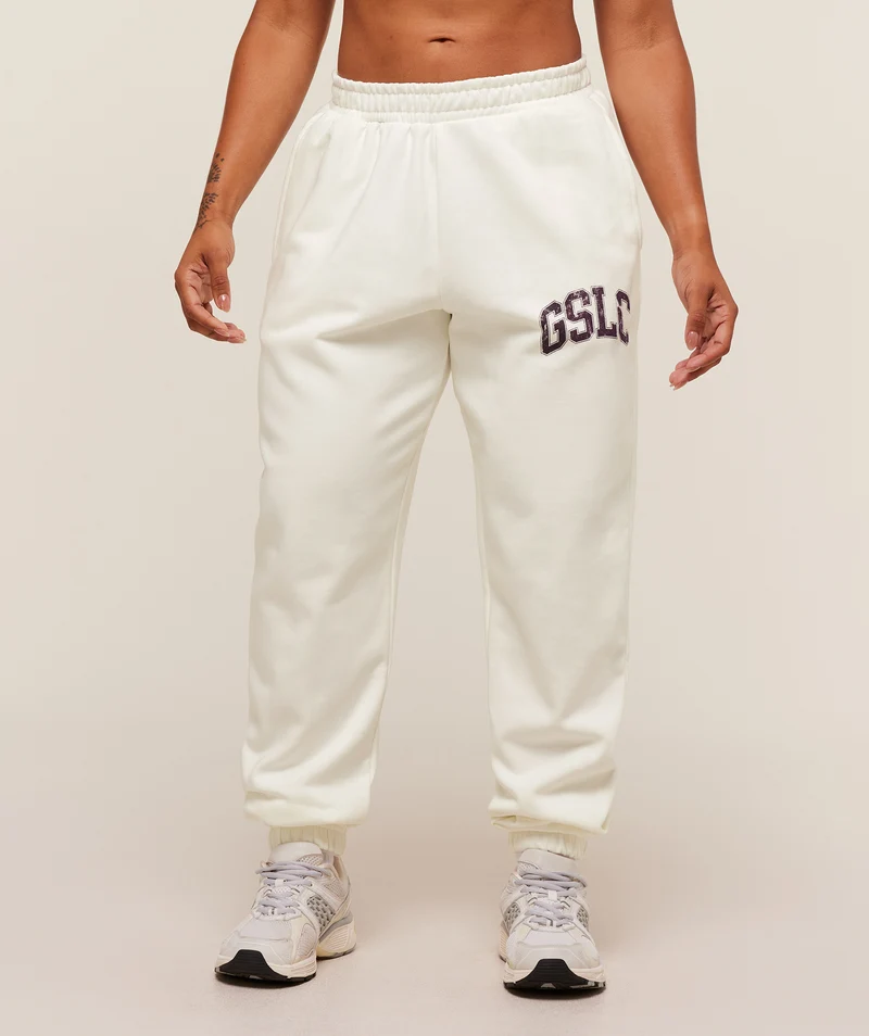 Gymshark GSLC Lifting Club Cuffed Joggers - Soft White