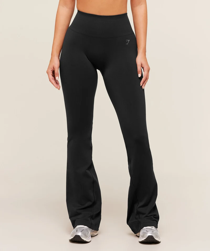 Gymshark Soft Sculpt Flared Leggings - Black