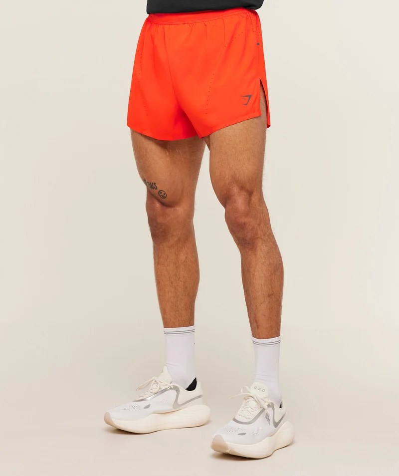 Gymshark Running Elite Race 5" Short - Electric Orange