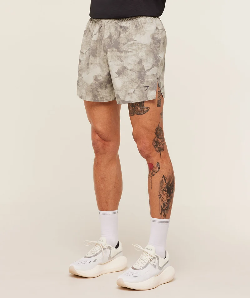 Gymshark Running Elite 5" Short - Pebble Grey
