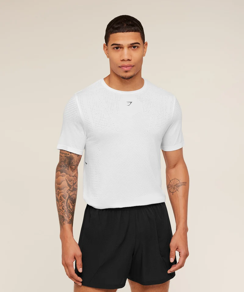 Gymshark Seamless Running T-Shirt - White