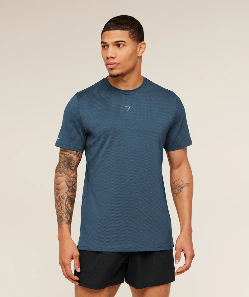 Gymshark Running T-Shirt - Stealth Blue