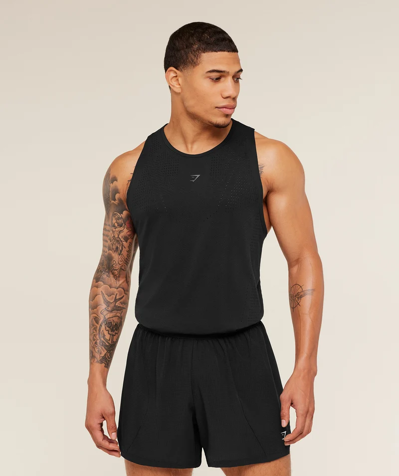 Gymshark Seamless Running Tank - Black