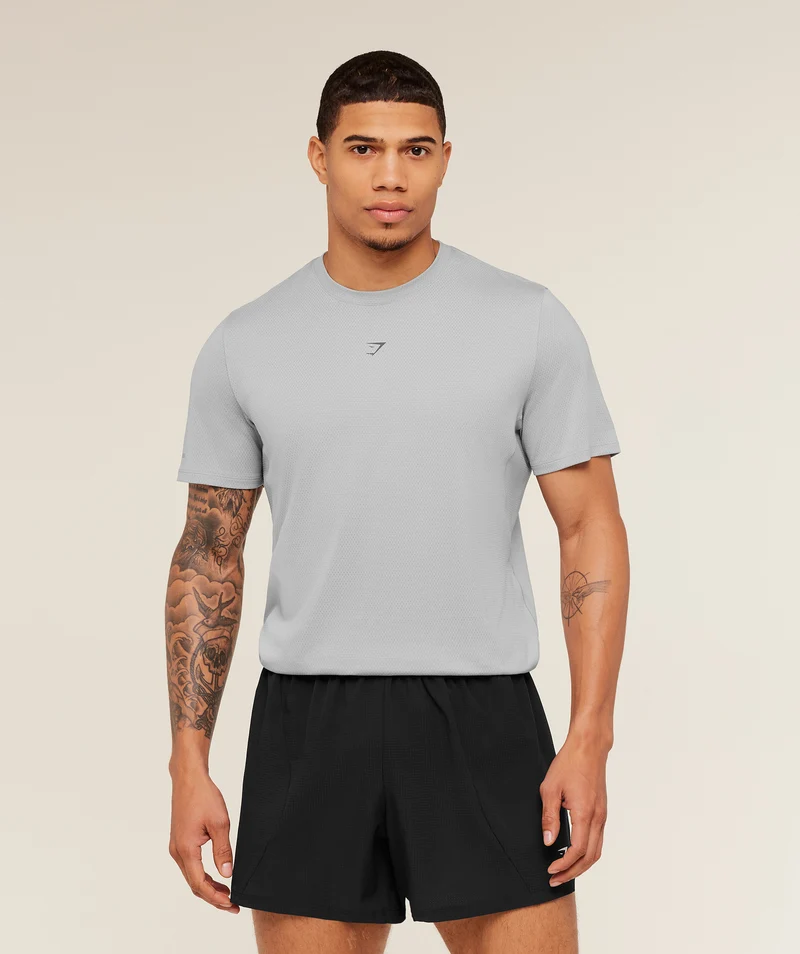 Gymshark Running T-Shirt - Stratus Grey