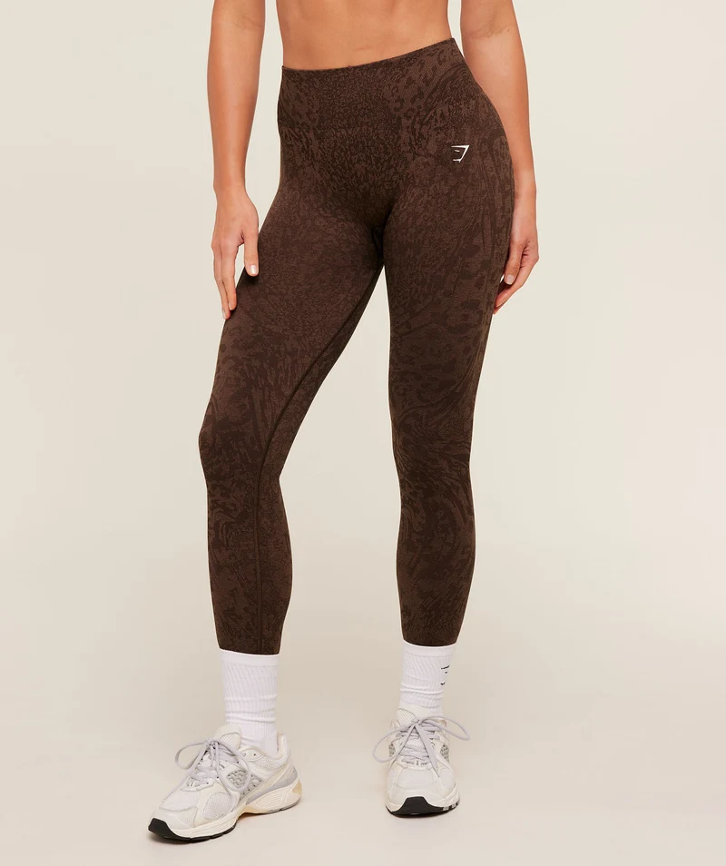 Gymshark Adapt Animal Leggings - Archive Brown/Soft Brown