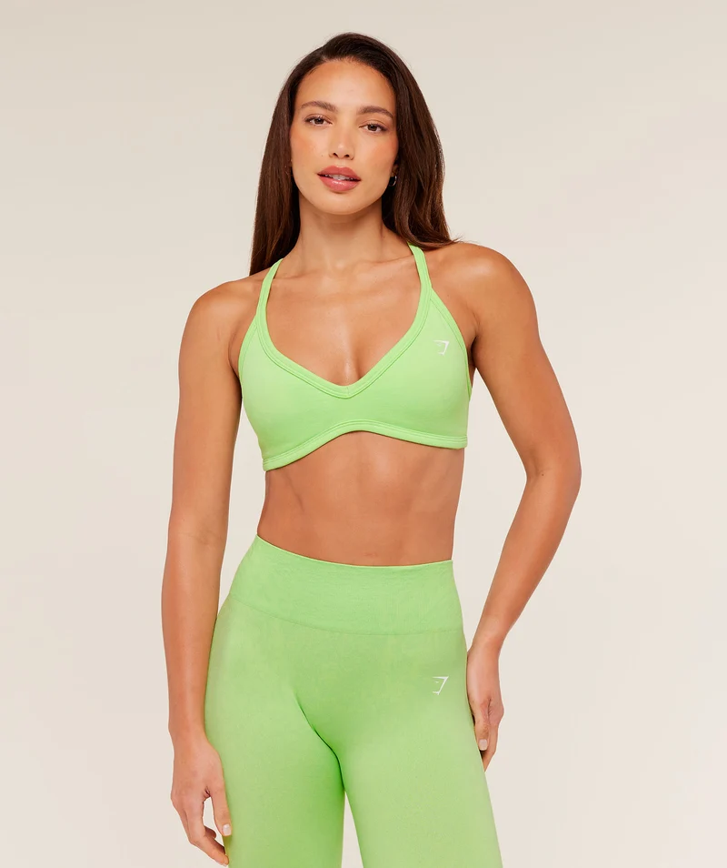Gymshark Adapt Animal Sports Bra - Energy Gelato Green/Sorbet Yellow