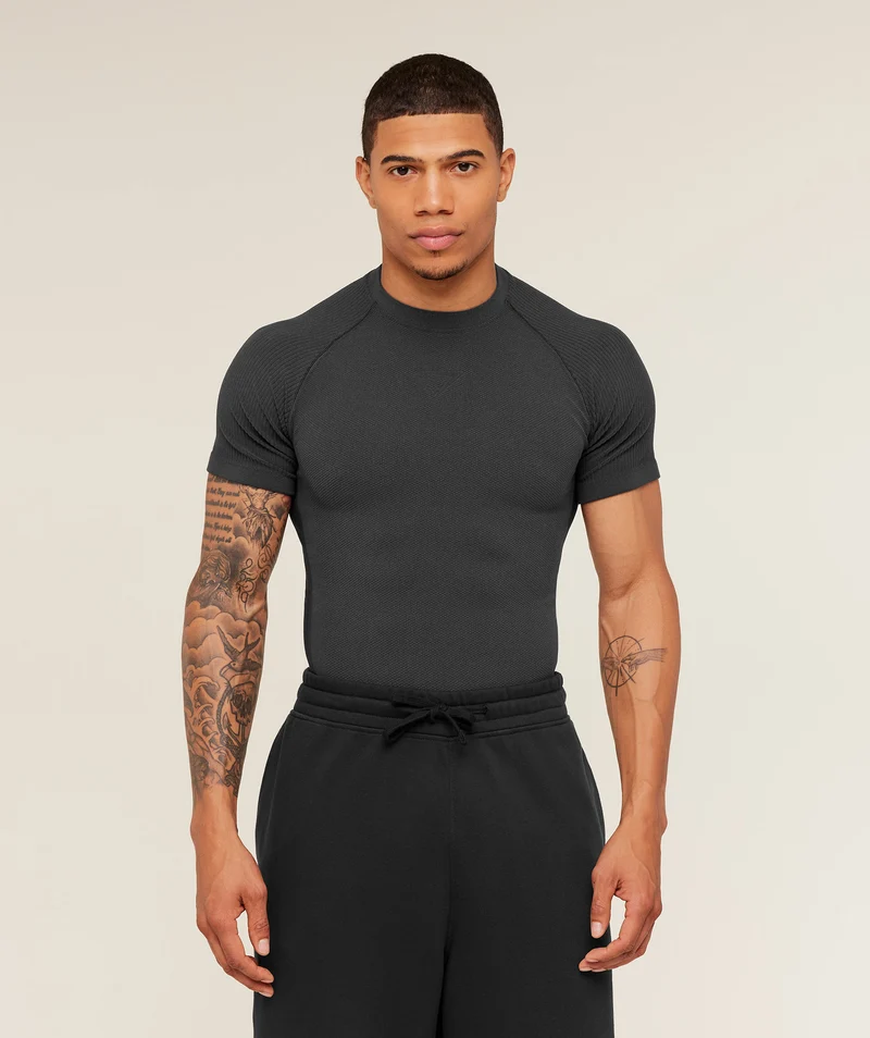 Gymshark Physique T-Shirt - Onyx Grey/Black