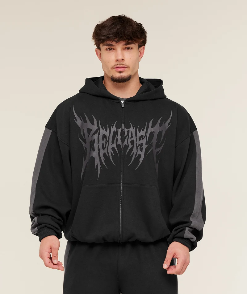 Gymshark x Carlos Belcast Zip Up Hoodie - Black