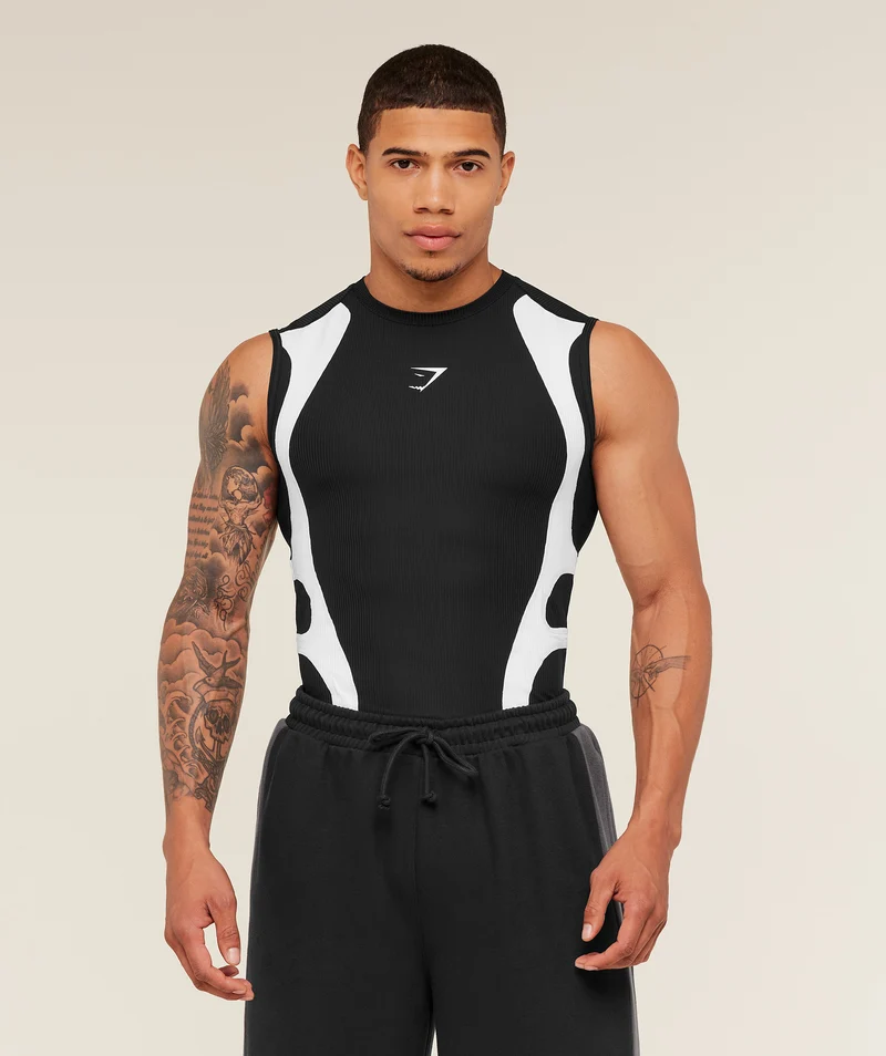 Gymshark GS x Carlos Tank Baselayer - Black