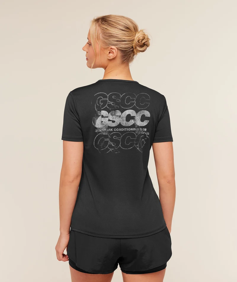 Gymshark Graphic Short Sleeve T-Shirt - Black