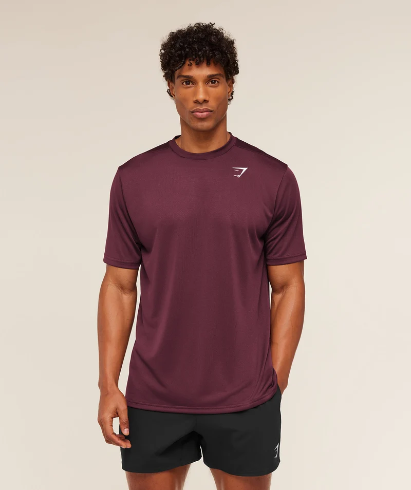 Gymshark Arrival T-Shirt - Impact Burgundy