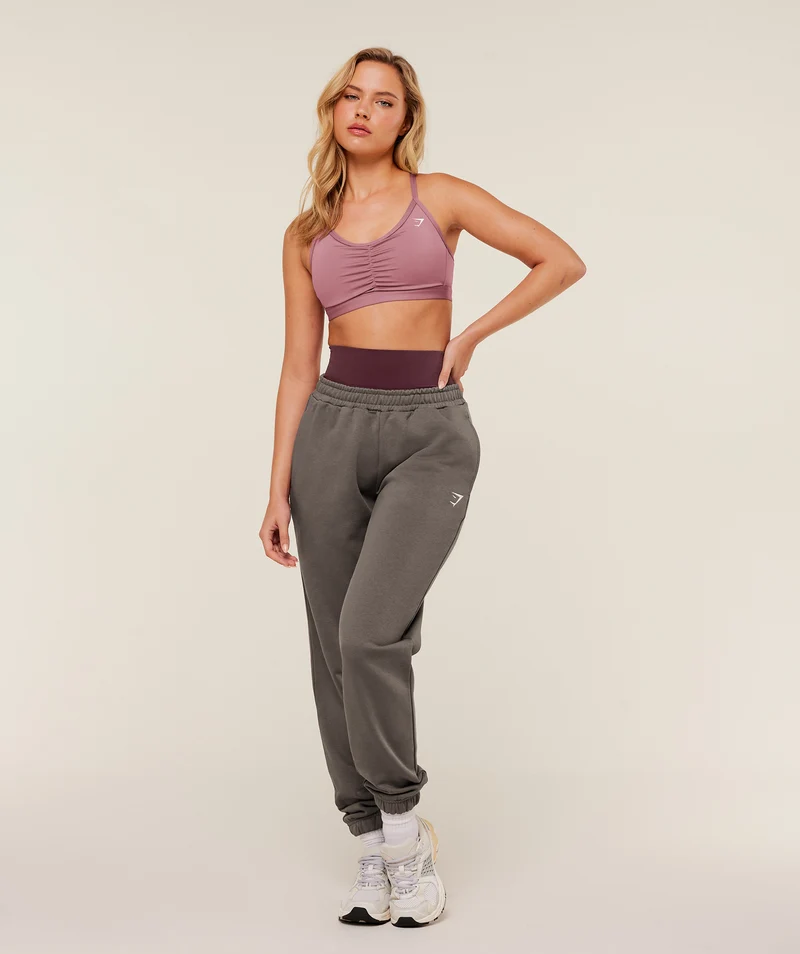 Gymshark Training Regular Fleece Joggers - Cool Brown