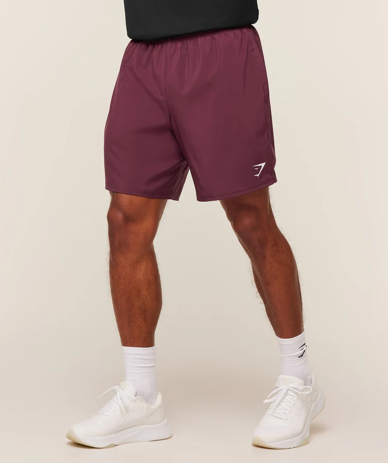 Gymshark Arrival 7" Shorts - Impact Burgundy