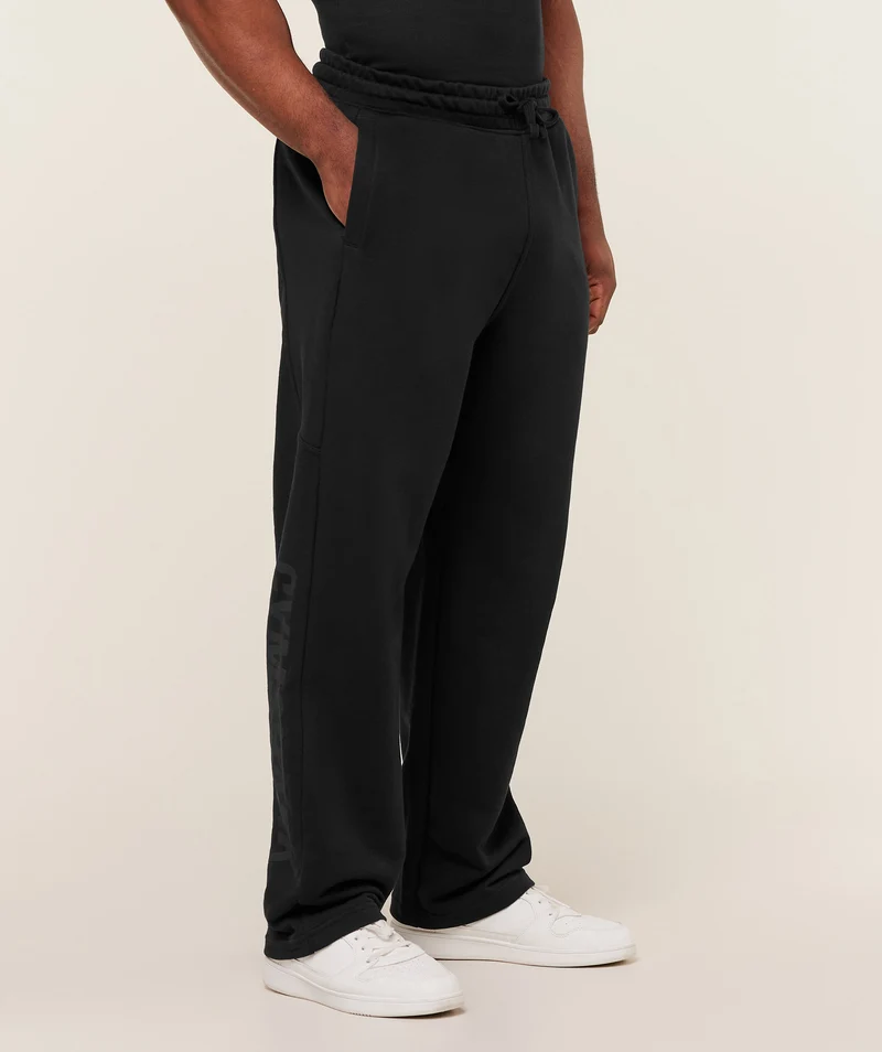 Gymshark Power Straight Leg Pant - Black/Asphalt Grey