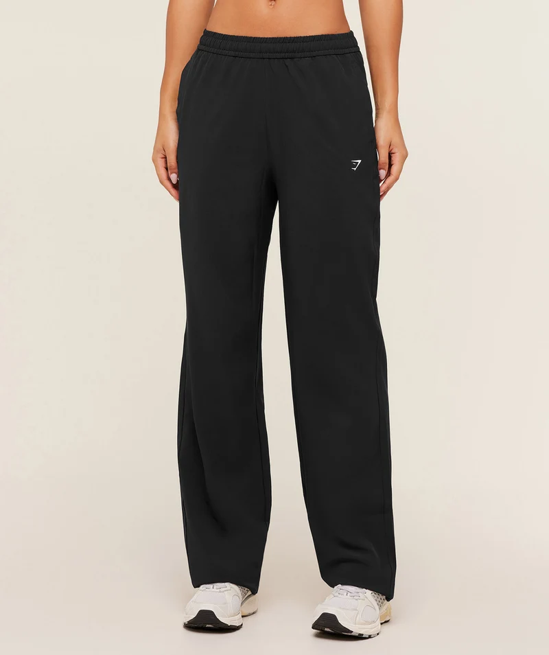 Gymshark Training Everyday Woven Straight Leg Tall Pants - Black