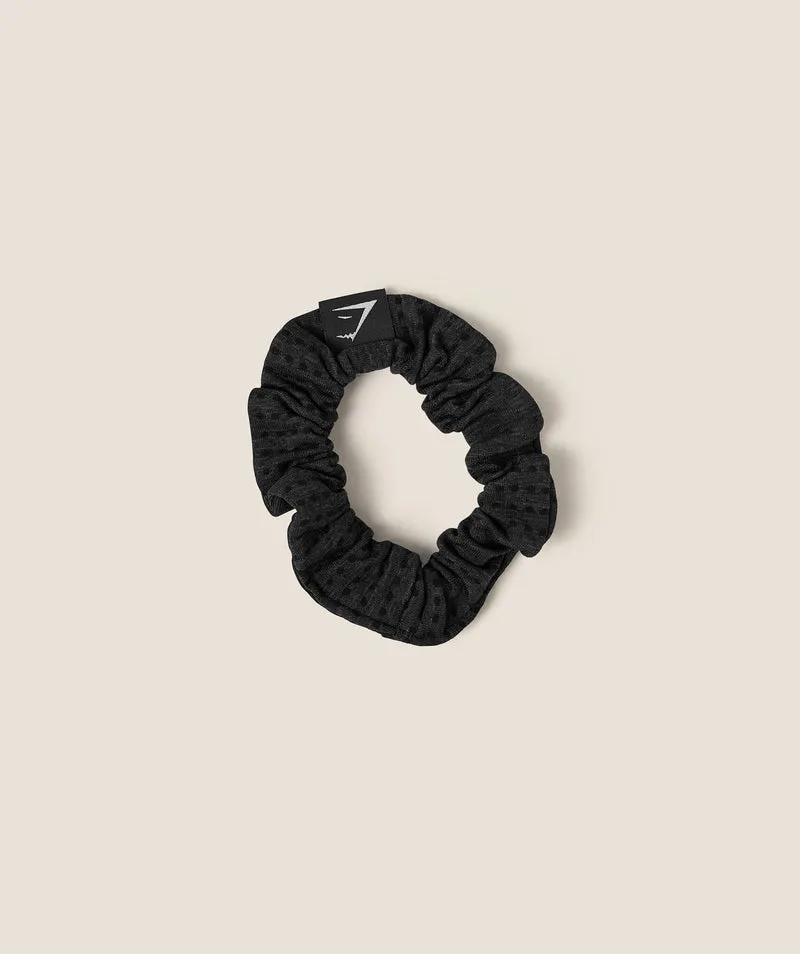 Gymshark Vital Scrunchie - Black Marl