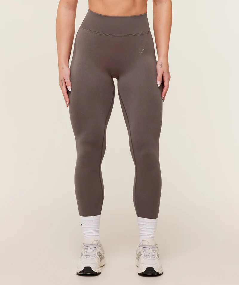 Gymshark Lift Seamless High-Rise Leggings - Cool Brown