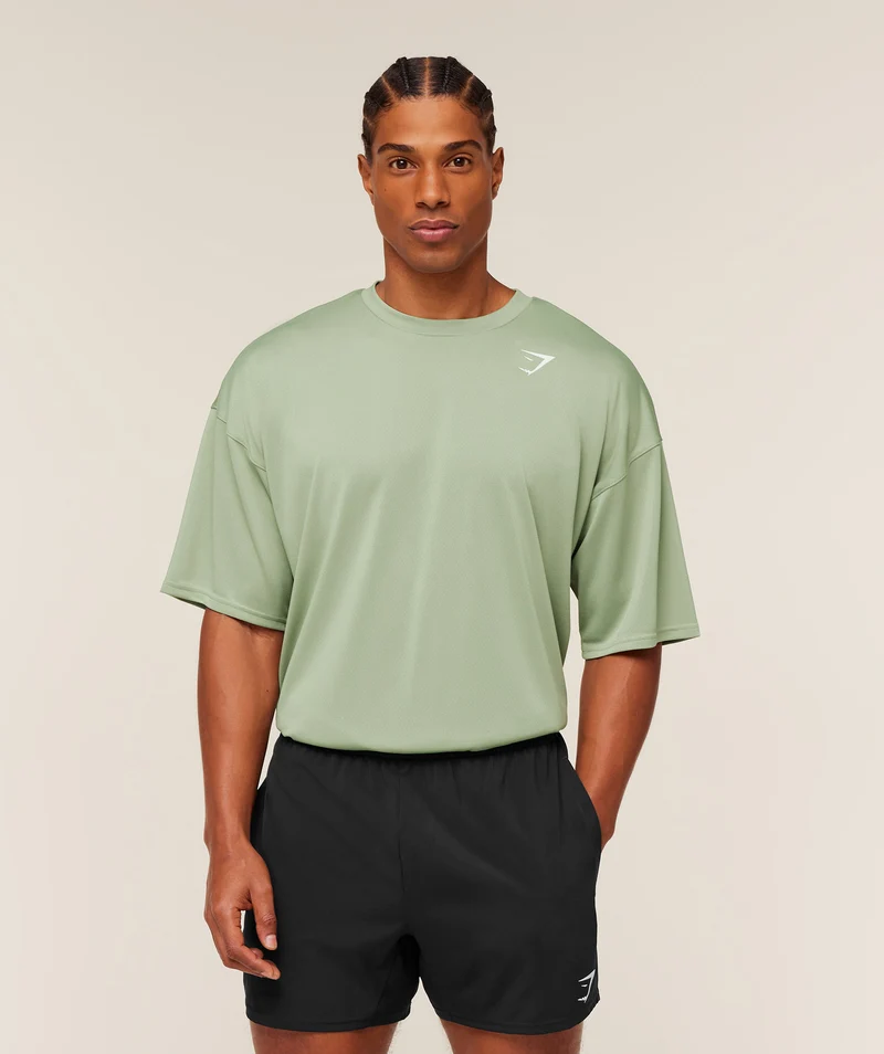 Gymshark Arrival Oversized T-Shirt - Haze Green