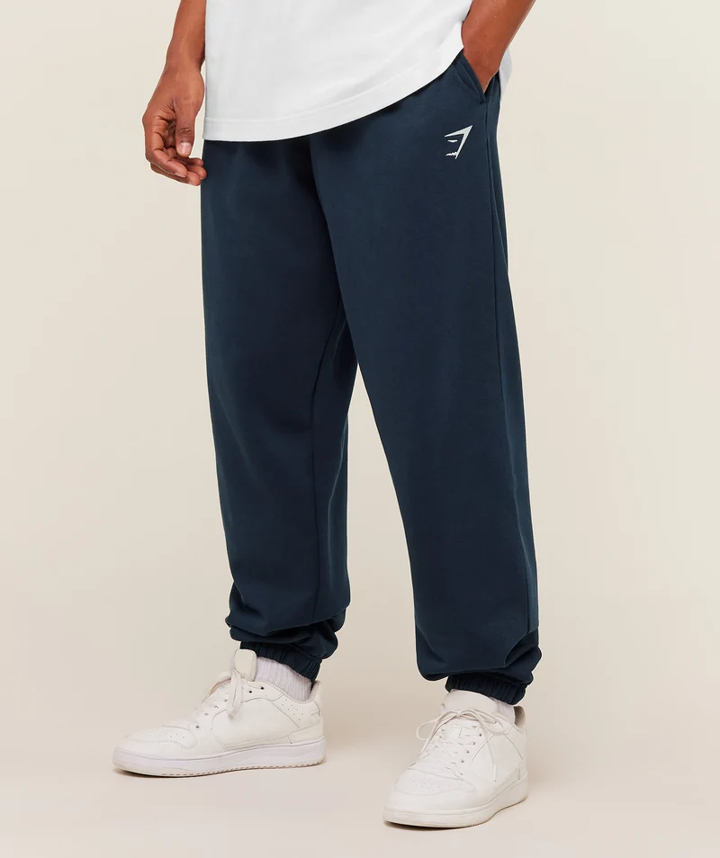 Gymshark Crest Oversized Jogger - Navy